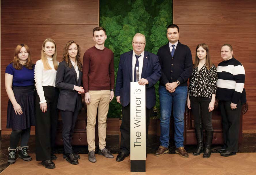 SPbPU team. Left to right: V.V. Rakova, M.O. Efremova, M.V. Smirnova, A.M. Gintciak, A.I. Borovkov, V.S. Avershin, V.A. Rakova, M.V. Bolsunovskaya